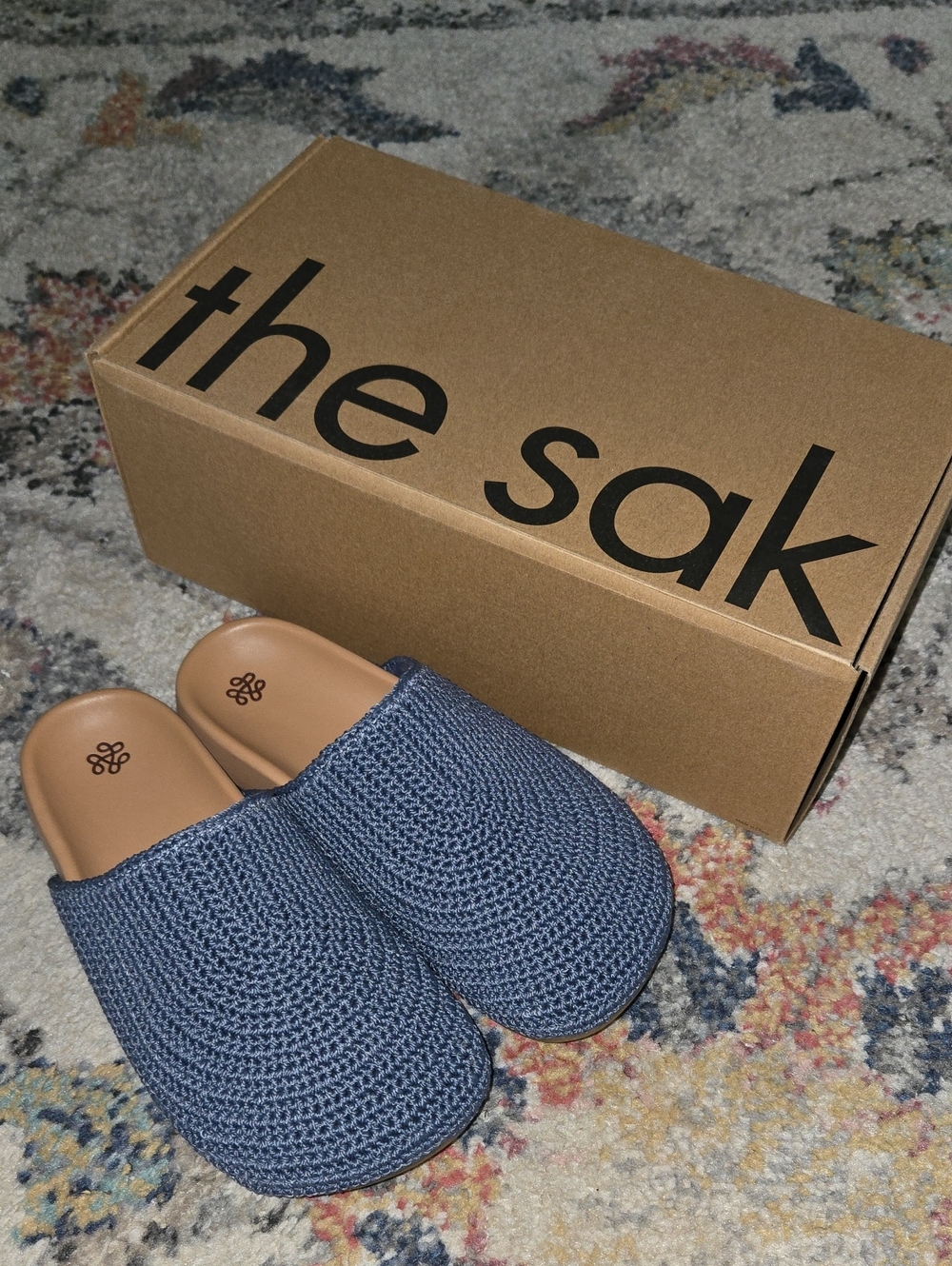 Youth Size The Sak Blue Slip-On Loafers with Tan Insole